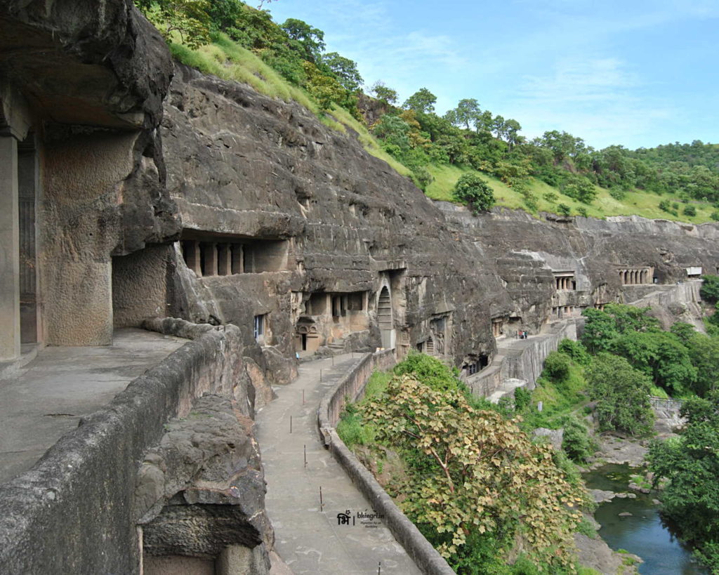 Carved on a cliff, Ajanta caves remained obscured by foliage for centuries