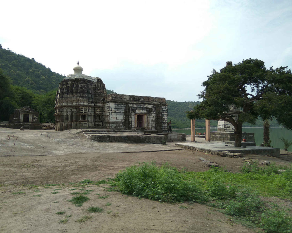 One of the temples inside the crator