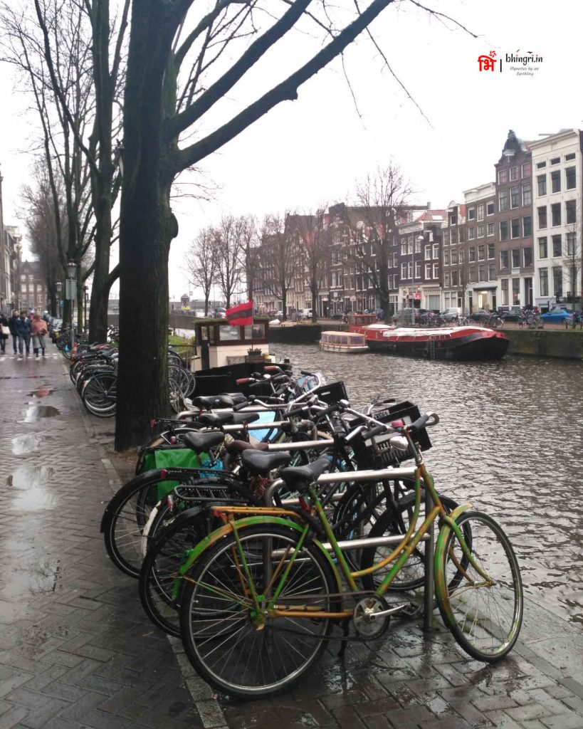 Apparently, they take out hundreds of discarded/stolen bicycles from Amsterdam's canals every year!