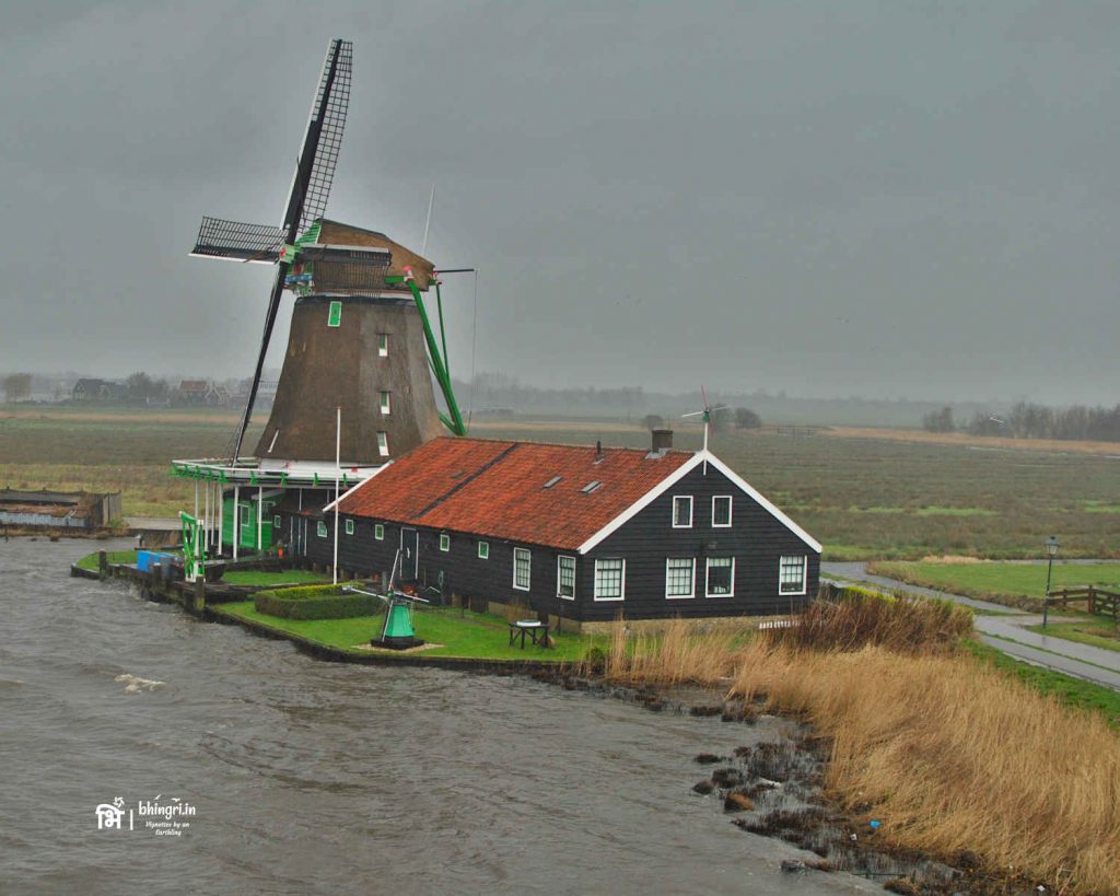 One of the windmills, with its sails taken down since there's no wind